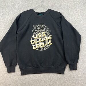 Vintage 90s Us Army Military Crocodile Gator Black Yellow Duluth Sweatshirt M